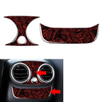 Fire Red Rear Air Vent Outlet Covers for Mercedes Benz C Class (2015-2018)