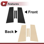 4 Pcs Car Door Pillar Window Trim for Mercedes-Benz CLS (2020-2023) Black