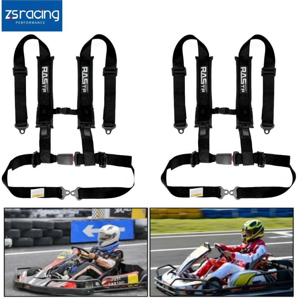 4 Point Racing Seat Belt Harness for Universal Fit ATV UTV Go-Kart