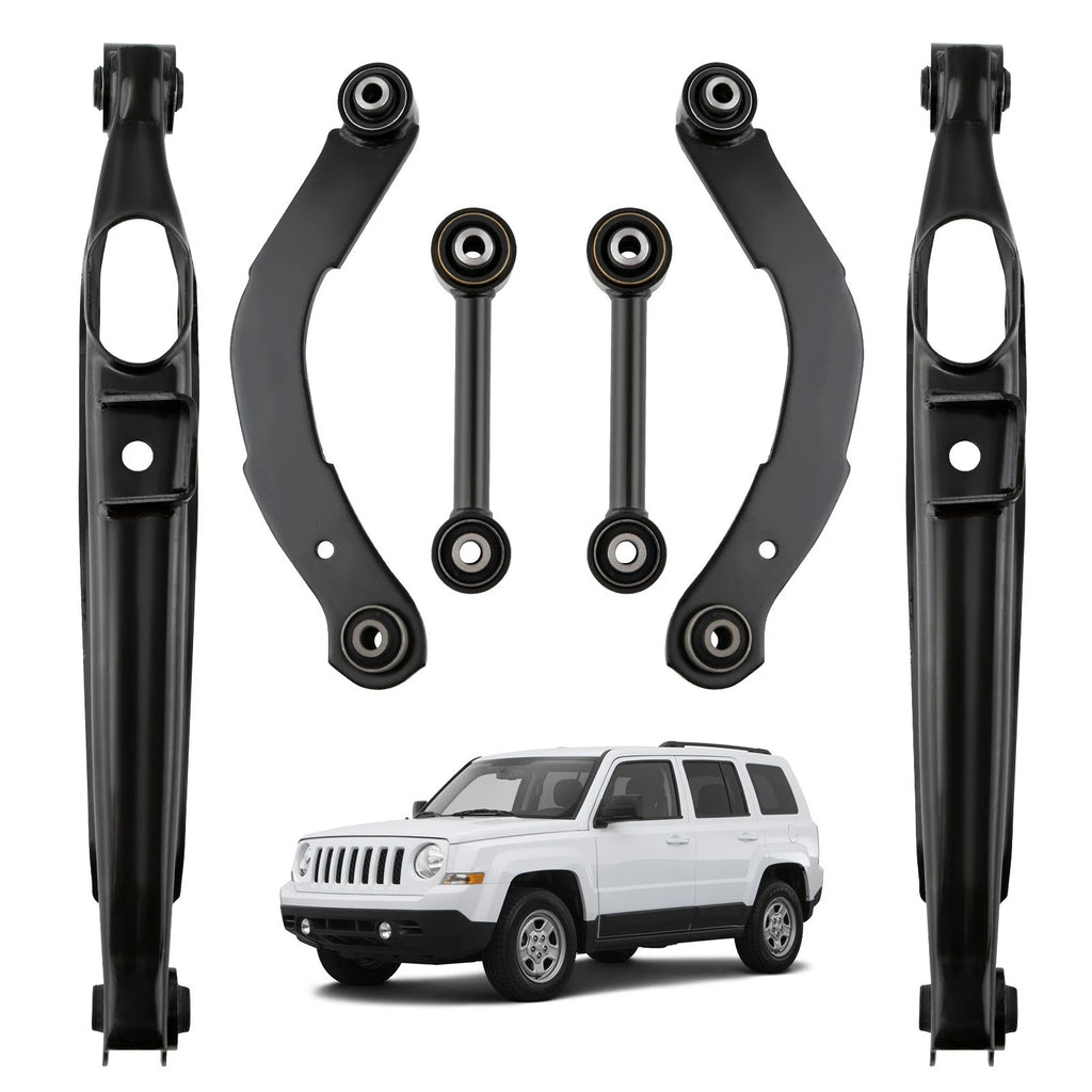 Set of 4 Rear Upper Lower Control Arms for Jeep Compass Patriot (2007–2017)