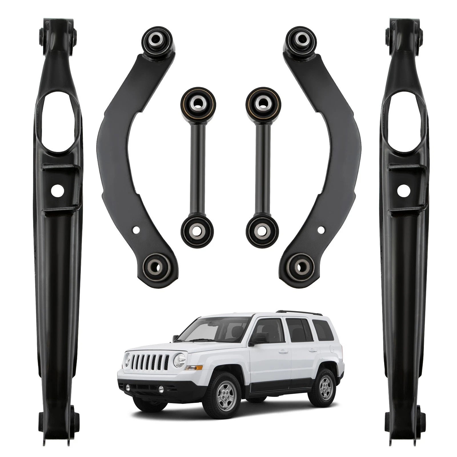 Set of 4 Rear Upper Lower Control Arms for Jeep Compass Patriot (2007–2017)