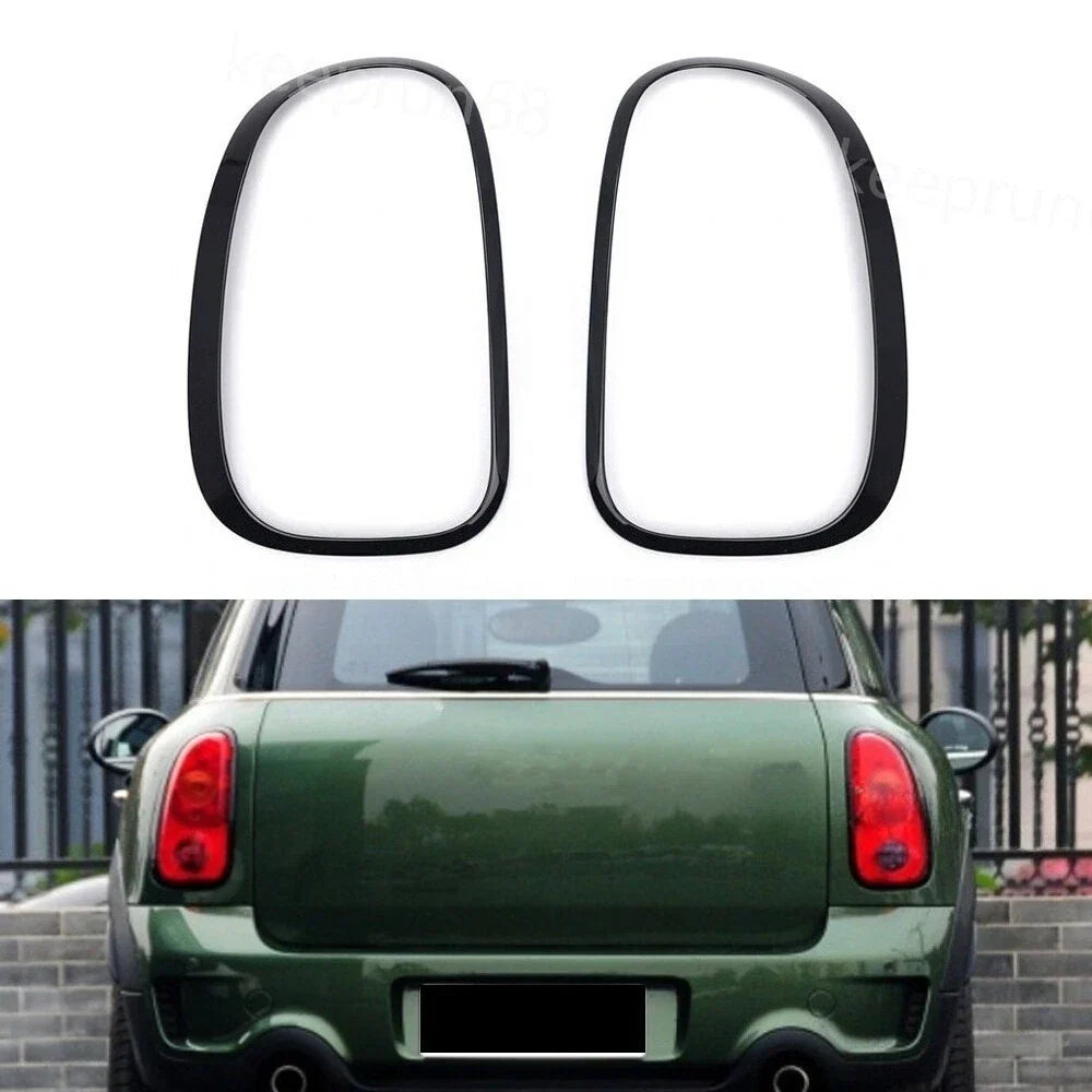 Gloss Black Rear Light Cover Trim for Mini Cooper Countryman R60 (2011–2016)