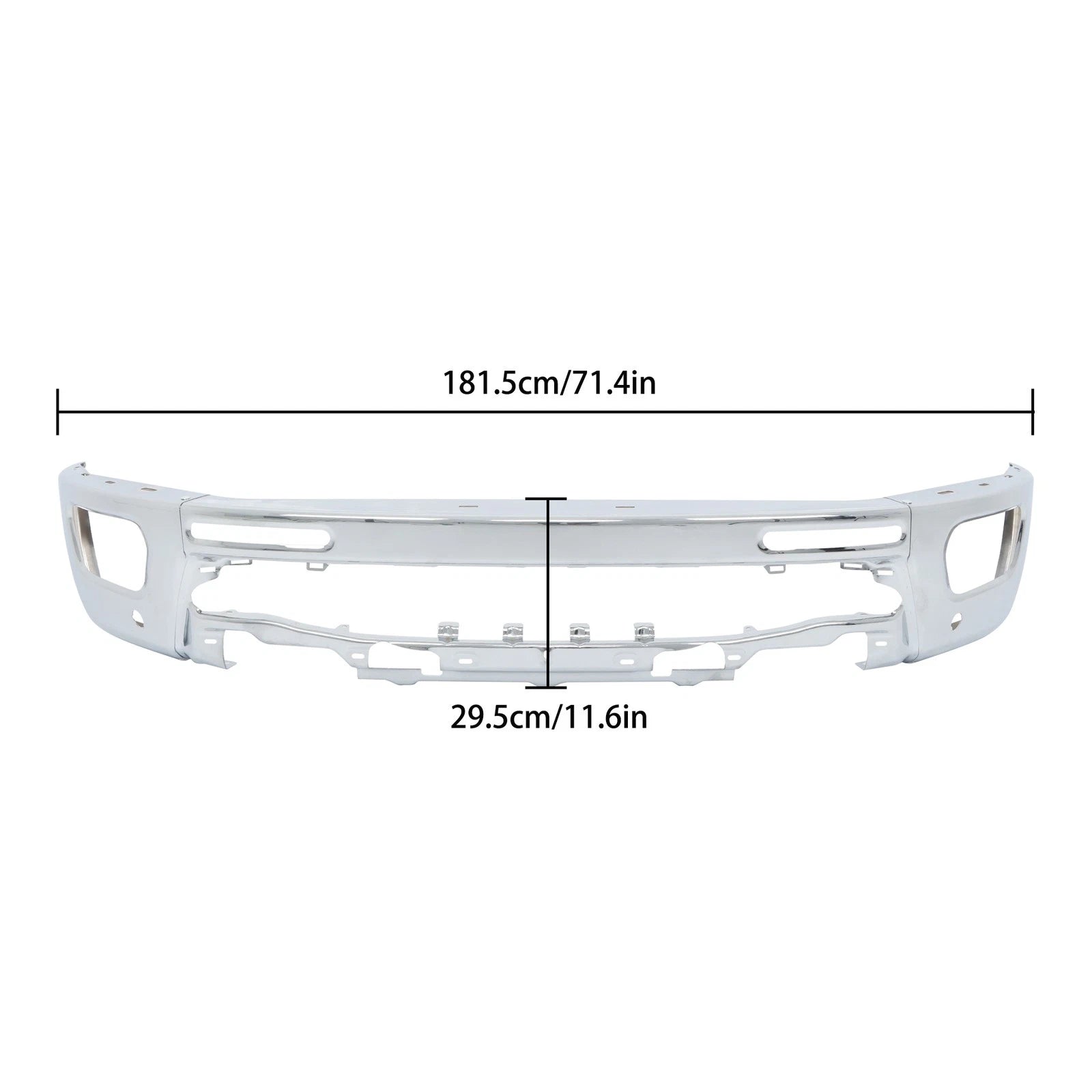 Chrome Front Bumper for Ford Ranger (2019-2023)