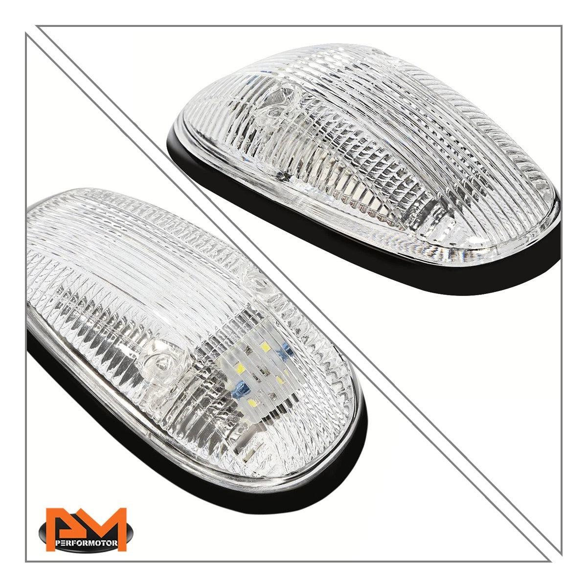 Headlight for Tundra Pickup (2014–2021) Chrome Housing Clear Side