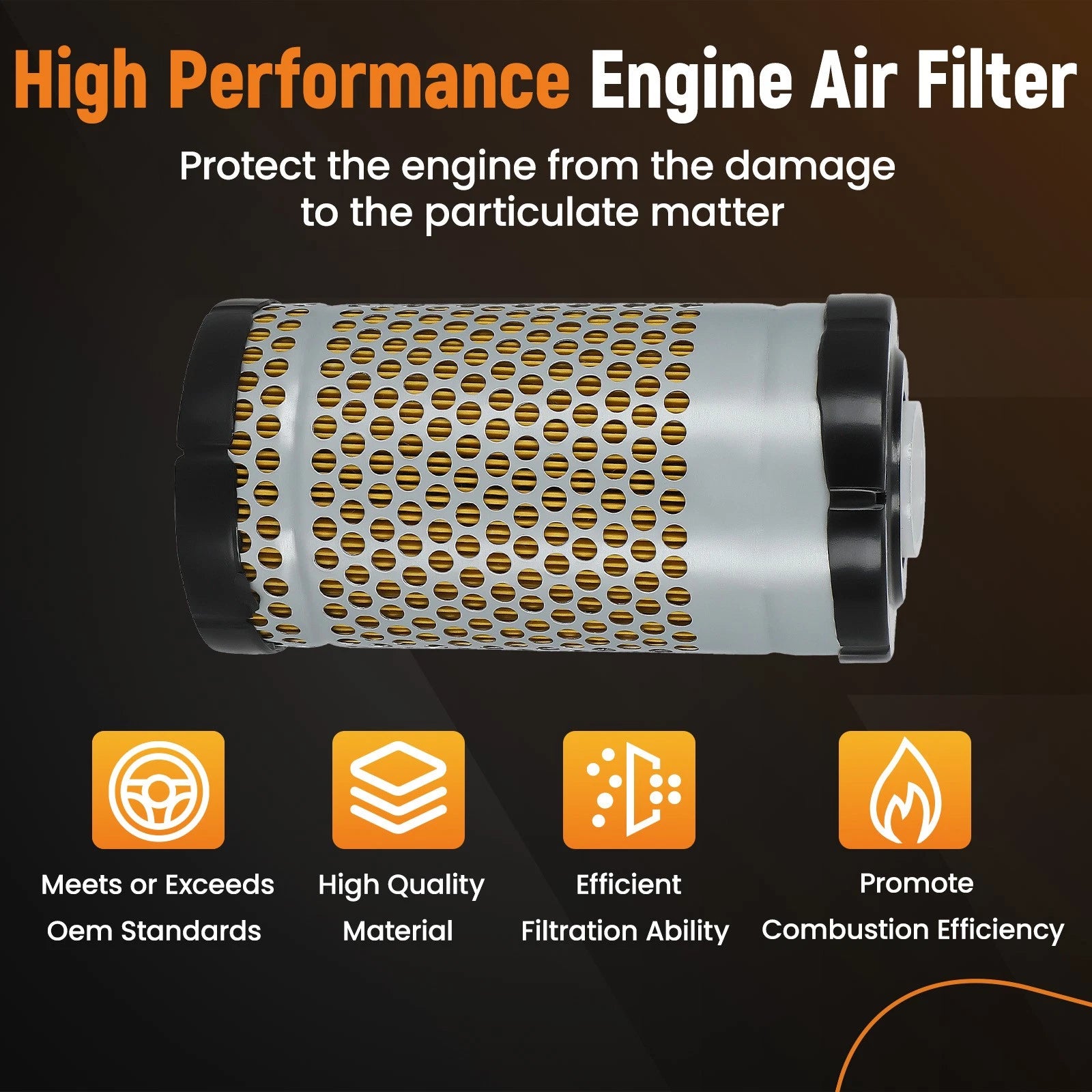 2X Air Filter Kit for Kubota B7510D (2003-2008)