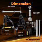 Trailing Control Arm Brace Kit for GM A Body (1968-1972)