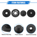 2 Kits Car Holder Retainer for Volkswagen Audi (Plastic Black) 637516356149
