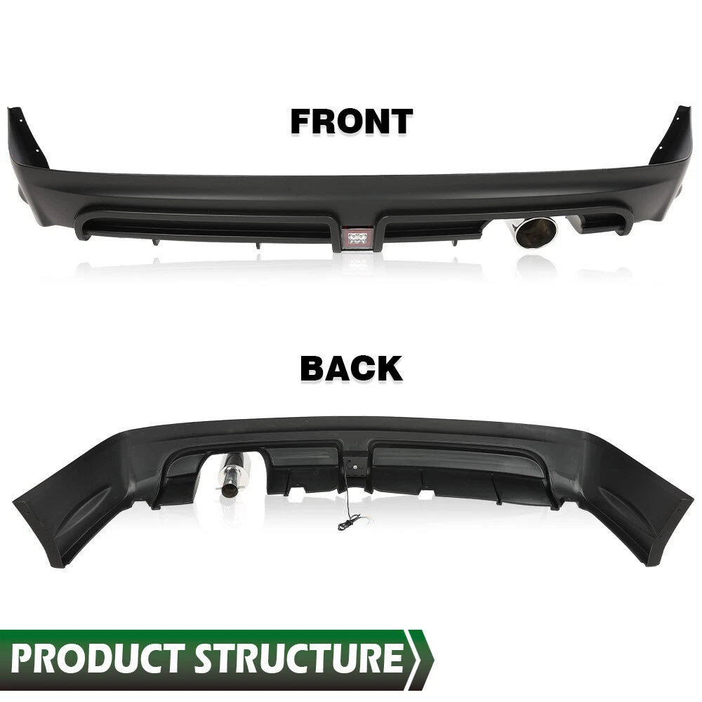 Rear Bumper Spoiler with LED Brake Light for Honda Civic (2006–2011)