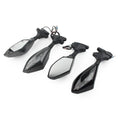 LED Turn Signal Rearview Mirrors for Ducati, Honda, Kawasaki