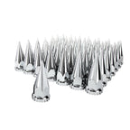 Chrome Spike Lug Nut Covers Thread-On 33mm for Toyota Tundra (2007–2021)