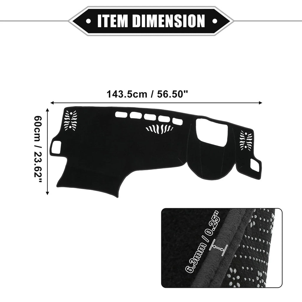 Dashboard Dash Cover Mat for Lexus NX 2nd Gen NX250 NX350 NX450h (2022-2023)