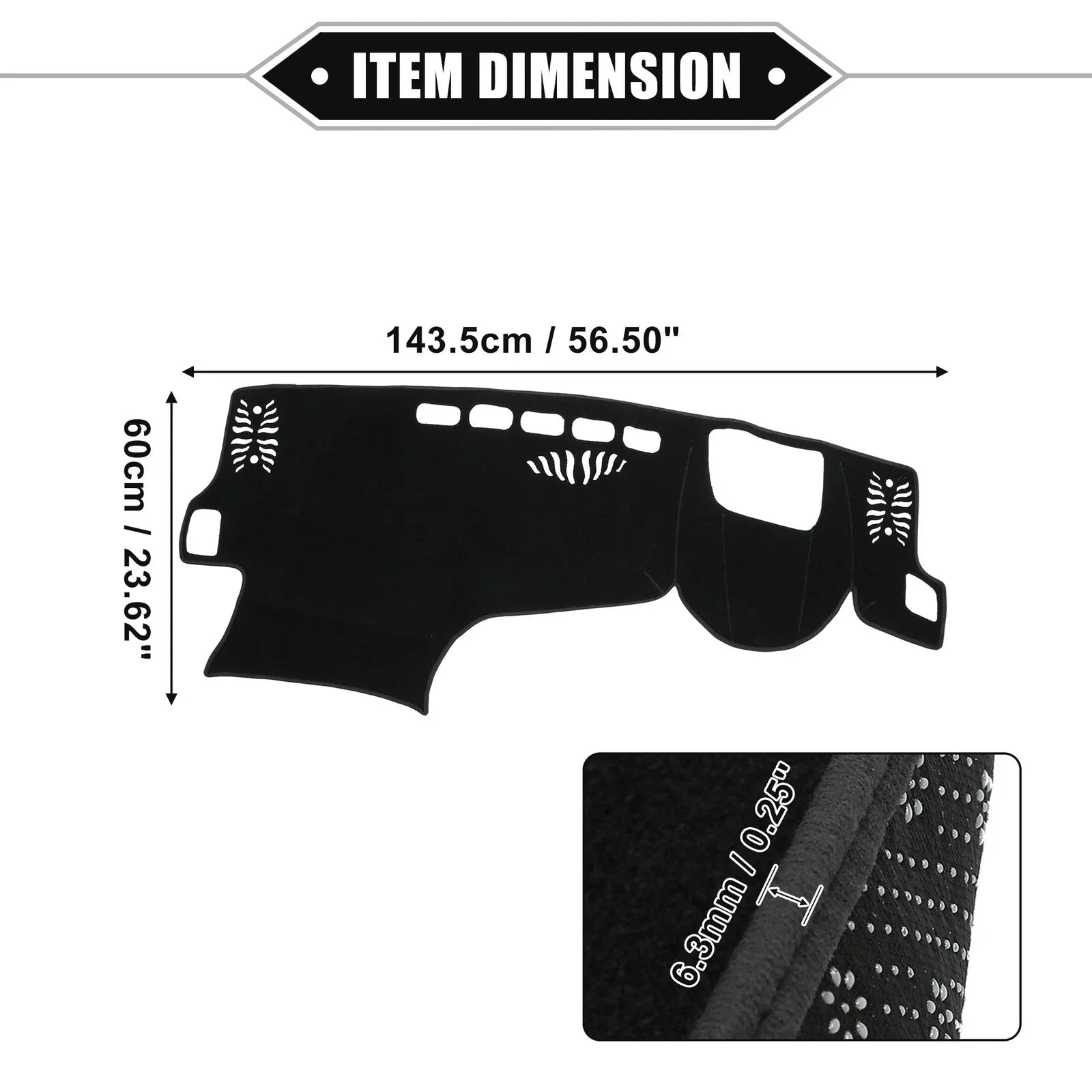 Dashboard Dash Cover Mat for Lexus NX 2nd Gen NX250 NX350 NX450h (2022-2023)