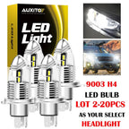2X AUXITO H4 9003 LED Headlight Conversion Kit Bulb Hi Lo Beam 6000K