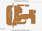 EVA Foam Pad Flooring Mat for Searay 240 Sundancer (2004)