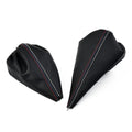 Set Gear Shift Knob and Handbrake Gaiter Black PU Leather for 3 Series E36