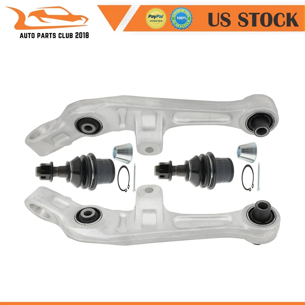 Set of 4 Front Lower Control Arms w/ Ball Joints for INFINITI G35, Nissan 350Z (2003–2007)