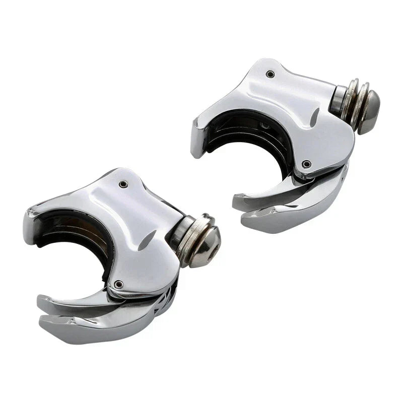 4PCS 39mm Front Fork Windscreen Clamps for Harley Sportster Dyna Super Glide