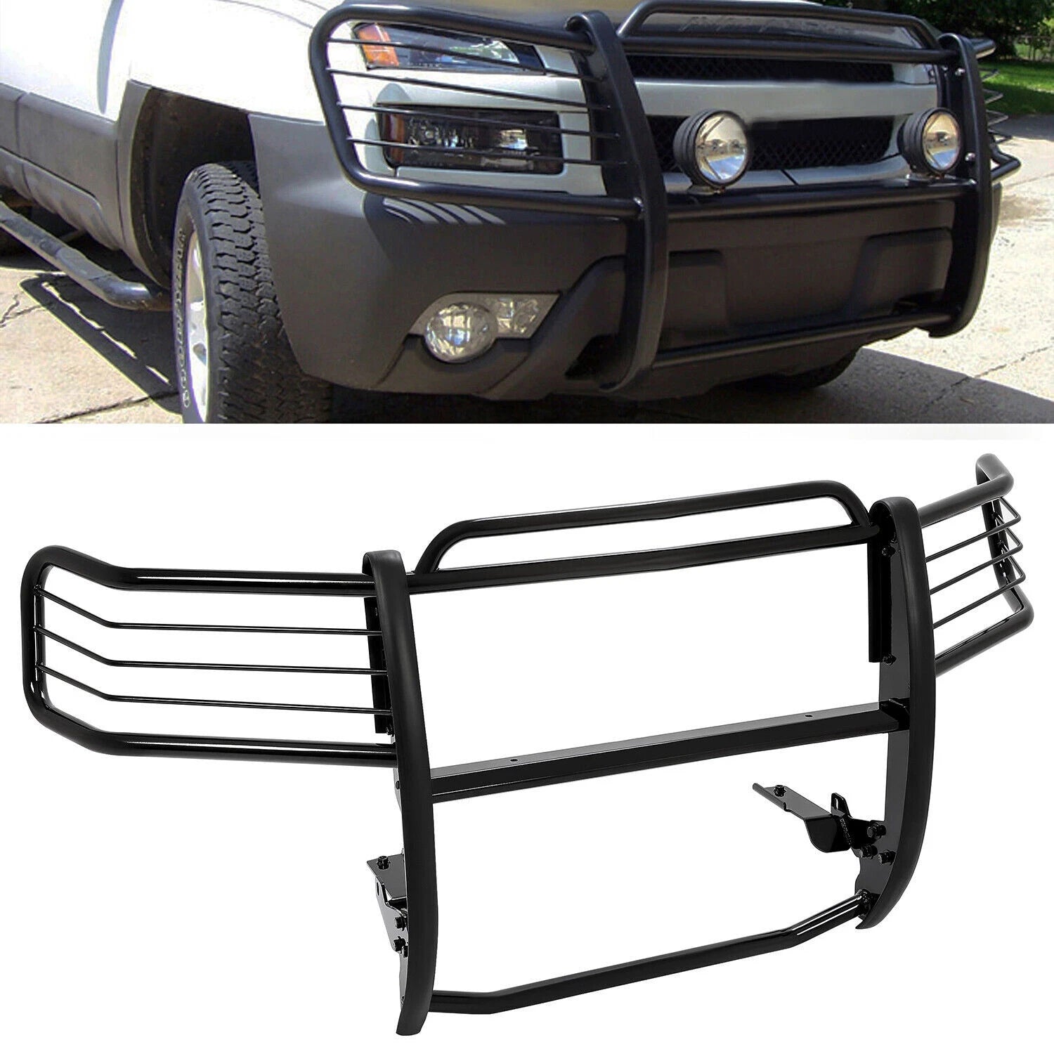 Grille Guard for Tahoe Avalanche Suburban 1500 (2007–2014) Steel Bumper