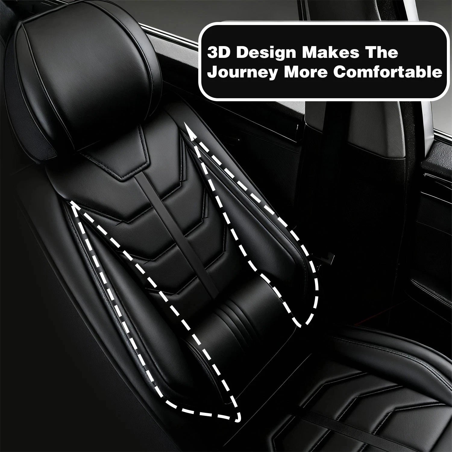 Full Set Leather Car Seat Covers for Toyota (5-Seats)