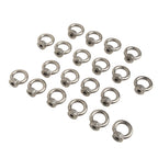 Set of 20 M6 Stainless Steel Eye Nuts for Installation