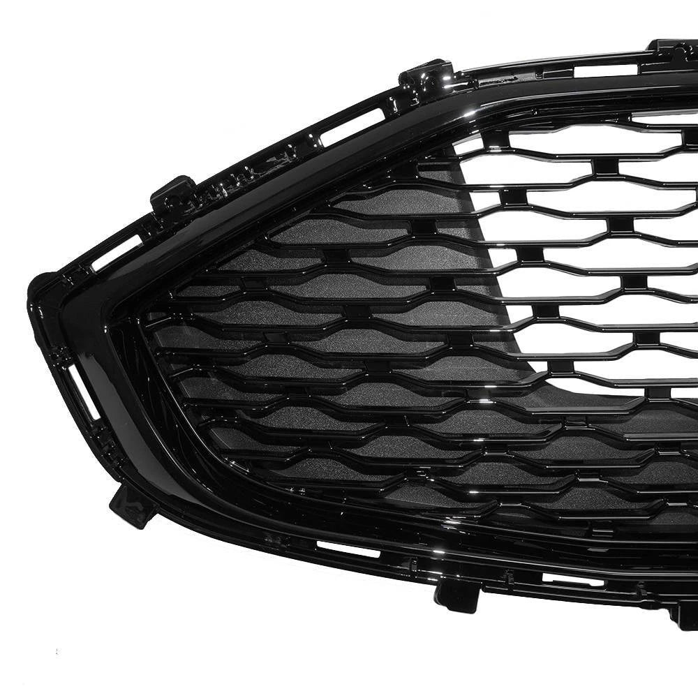 Front Bumper Grille for Ford Fusion (2019–2020) Glossy Black Mesh