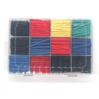 Heat Shrink Tube Set of 750 pcs 2:1 Polyolefin for Workshop Storage