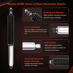 Rear Monotube Shock Absorber for Toyota Tacoma 4WD (2005–2015) w/ 0-1" Lift