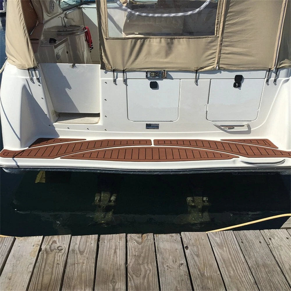 Swim Platform Cockpit Pad for Maxum 3000 SCR (1999) - EVA Faux Foam Teak Deck