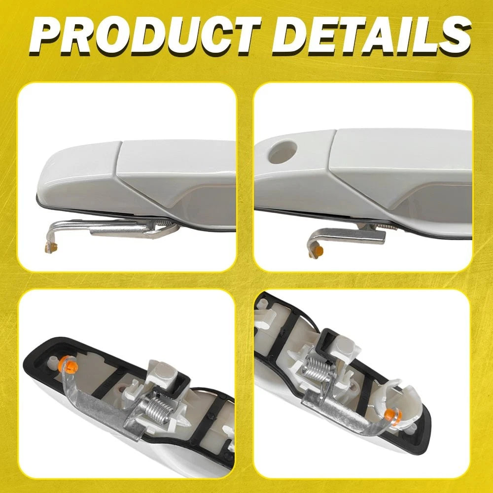 Set of 4 Exterior Door Handles for Chevy Tahoe GMC Yukon Cadillac Escalade (2007–2013)