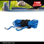Synthetic Winch Rope Recovery Cable for ATV (12000 lbs, 5/16"x50')