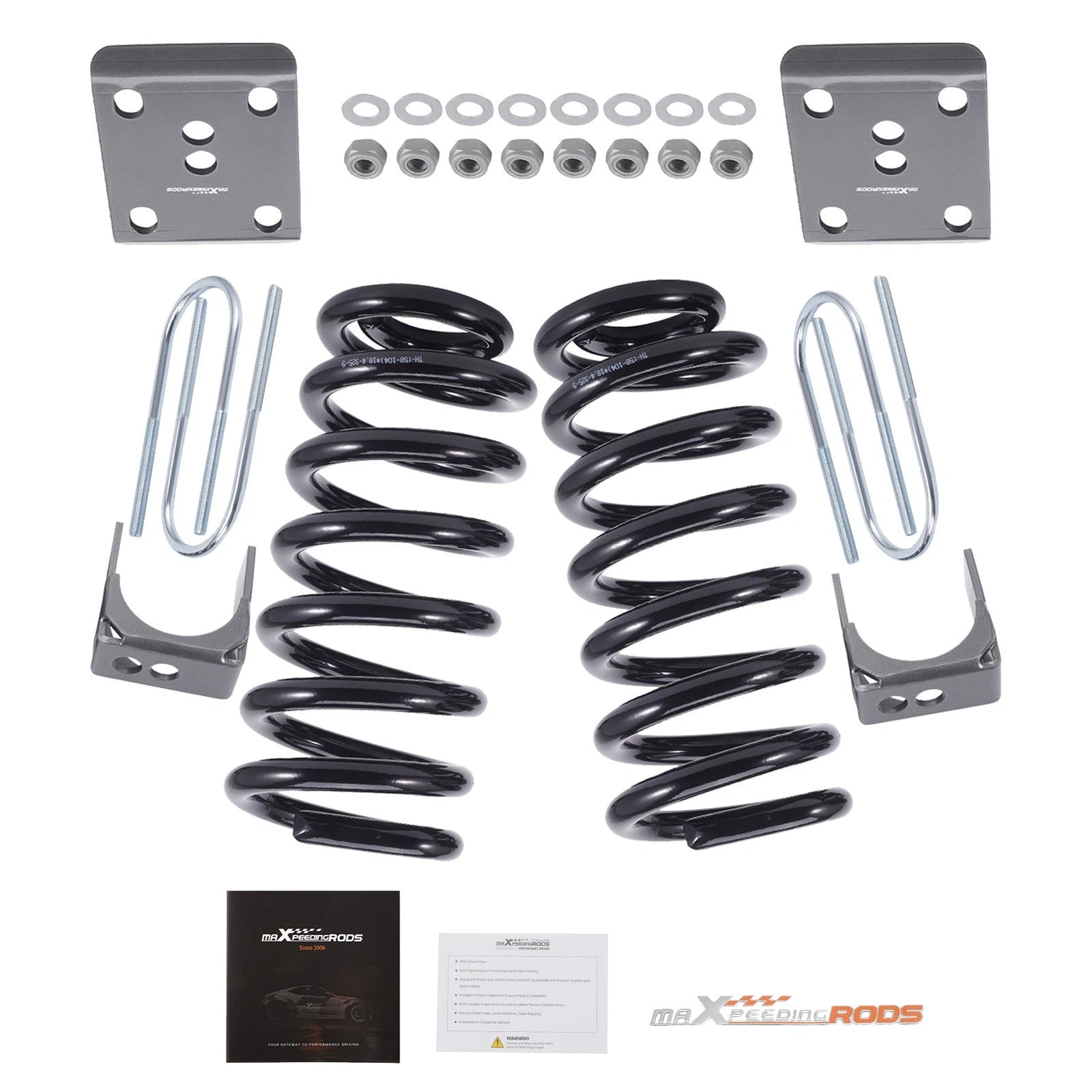 3" Lowering Springs + 5" Drop Axle Flip Kit for Ford F100 F150 2WD (1980–1996)