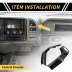 Set of 2 Carbon Fiber A/C Air Outlet Cover Trims for Toyota Tundra (2014–2021)