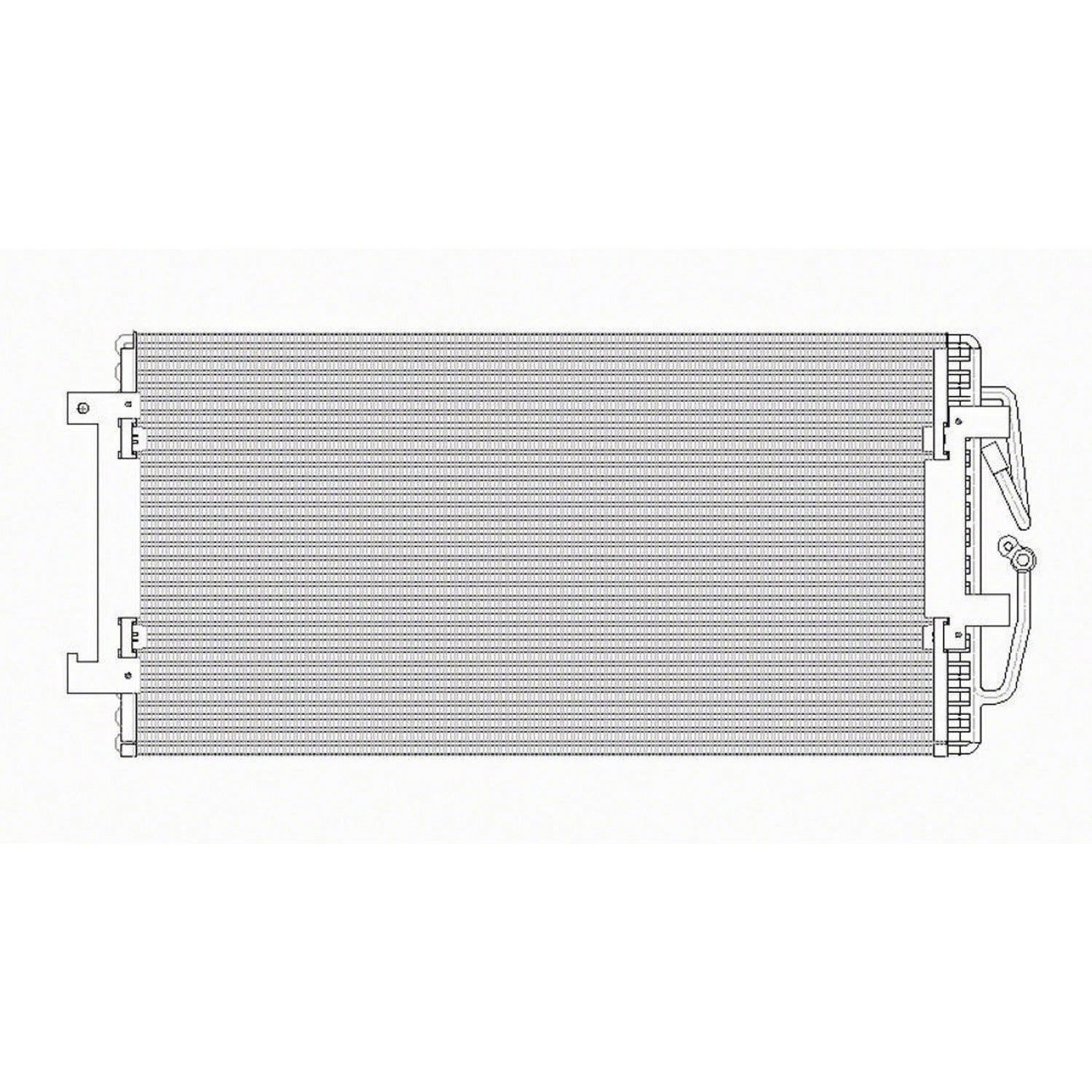 Replacement A/C Condenser Repair Part For 2005 Buick Allure (Canada)