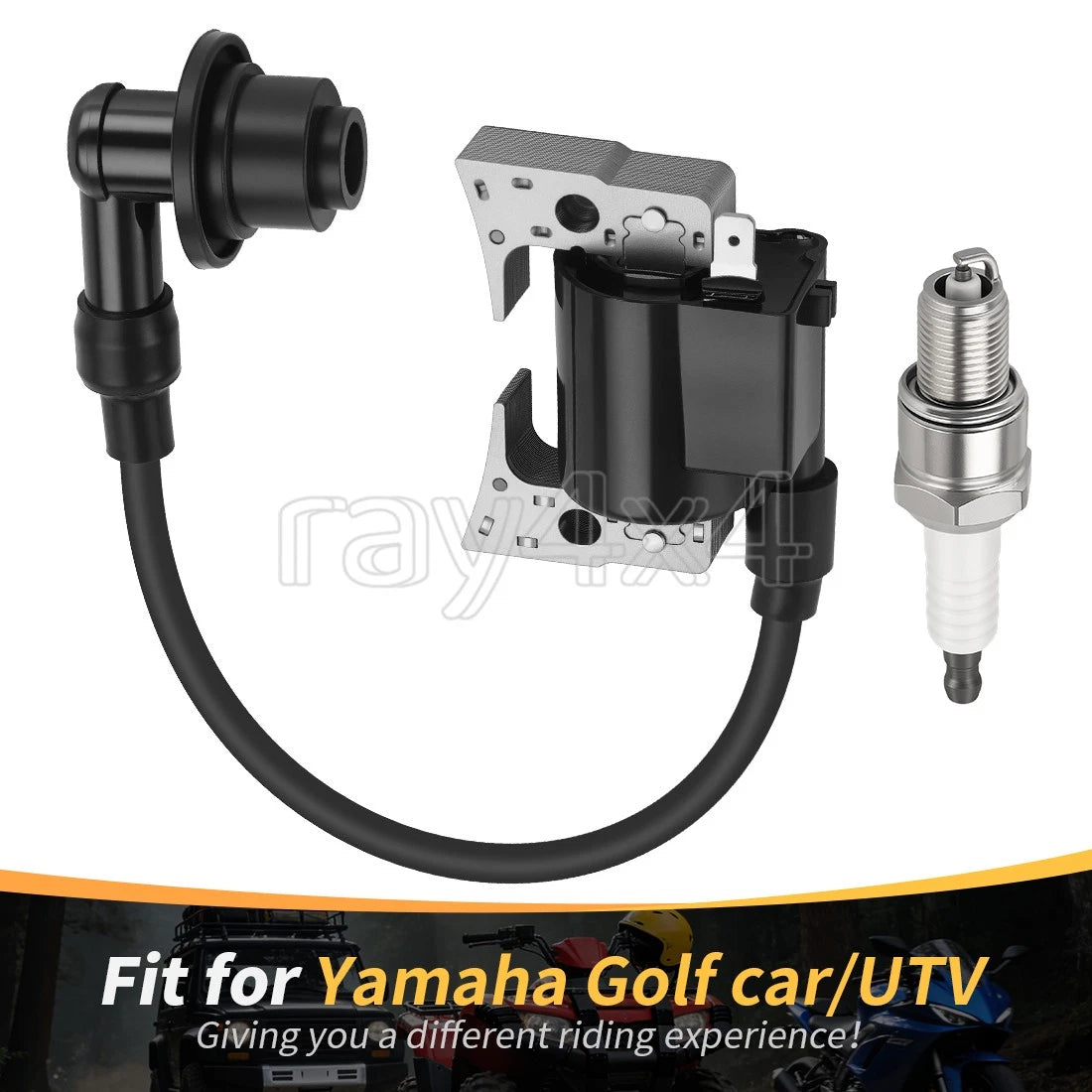 Ignition Coil for Yamaha G20 G21 G22 Golf Cart (JN6-85640-01-00)