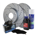 Front Brake Kit 280mm Drilled Rotors & Akebono ProACT Pads for Kona Seltos (2020–2023)