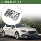 1 Pc Engine Oil Pan for Mazda 3 (2012–2013) LF5G10400 Aluminum Silver Tone