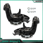 Pair Front Steering Knuckle & Wheel Bearing Hub for Volkswagen Beetle (1999–2010)