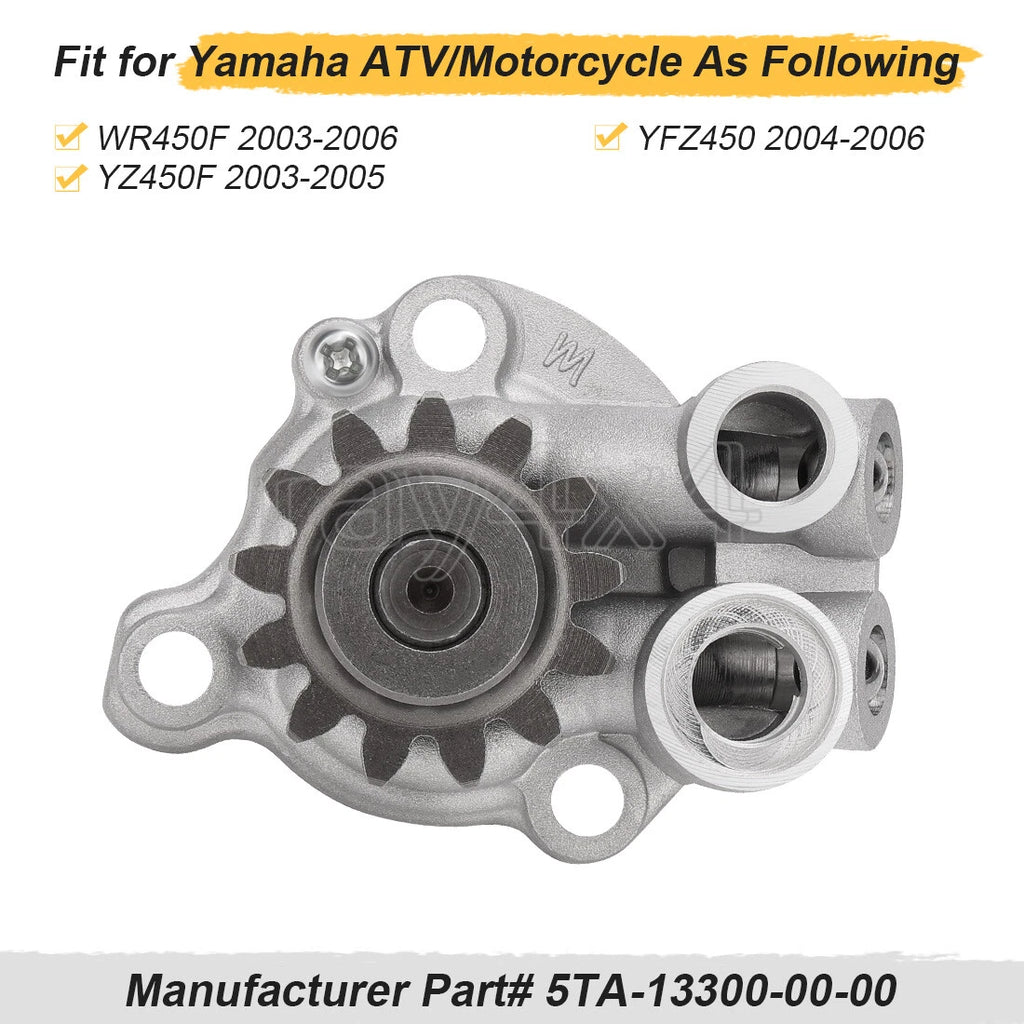 Oil Pump Gear Assembly 5TA-13300-00-00 for Yamaha WR450F YZ450F (2003–2006)
