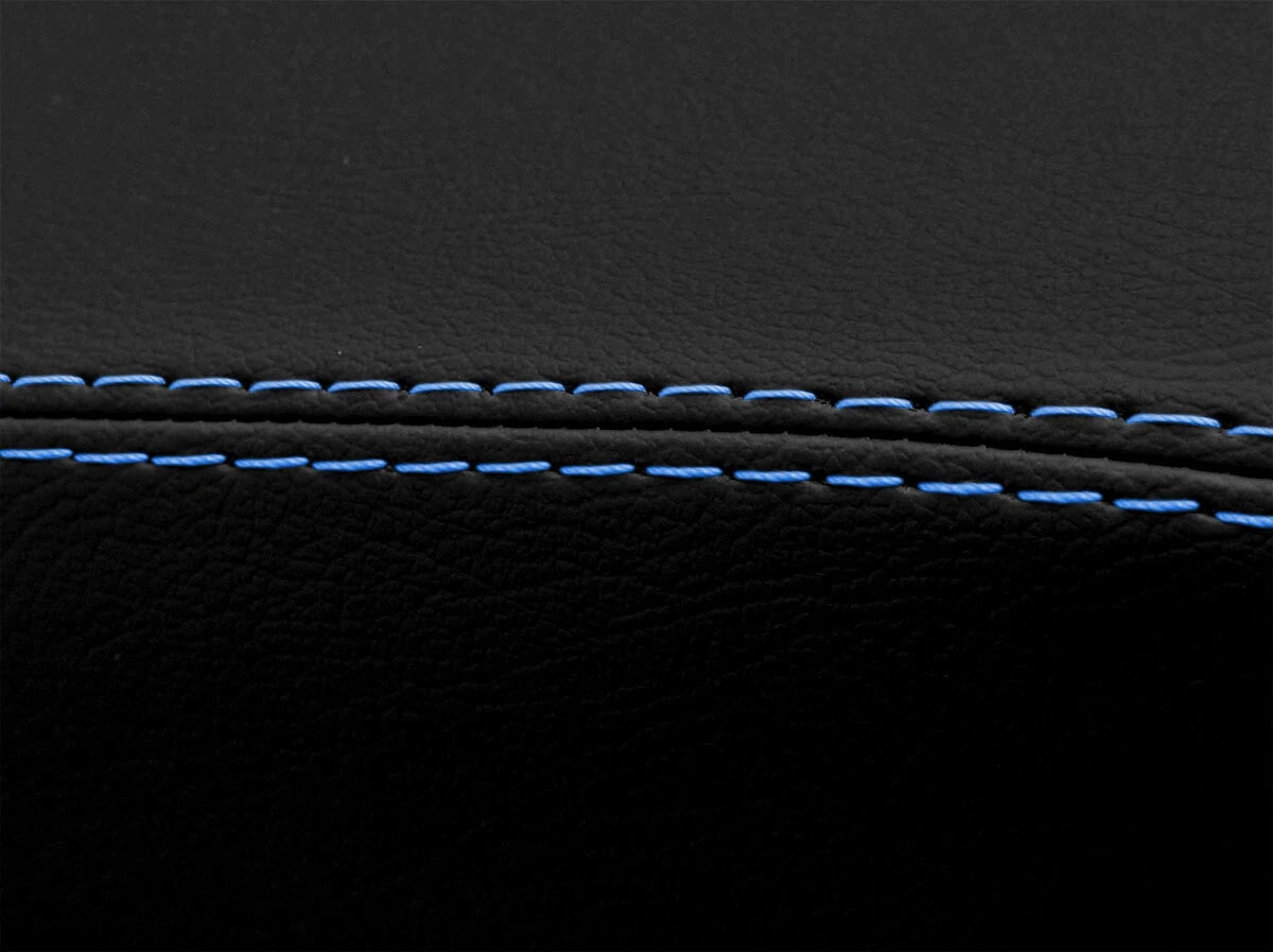 Manual Shift Boot for Acura RSX (2002–2006) Black Synthetic Leather Blue Stitch