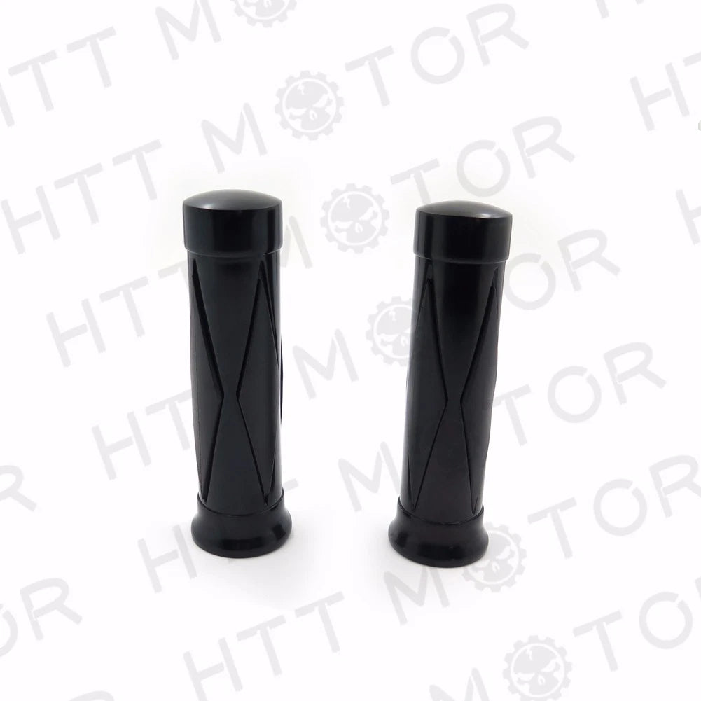 1" Skull Hand Grips for Harley Softail Dyna Sportster (Custom, Low Rider)