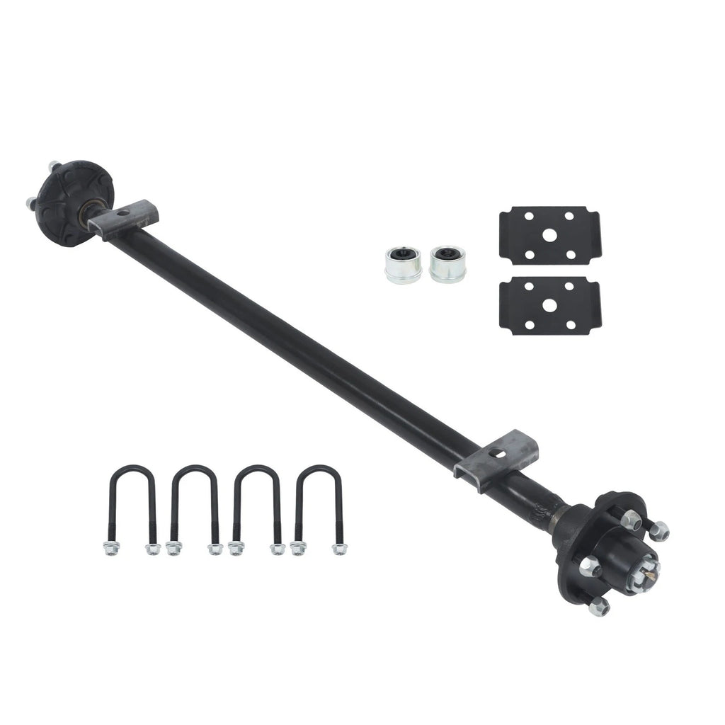 2000lbs Trailer Axle for 5 Lug Trailers (Heavy Duty, 4.5' Hub Face)