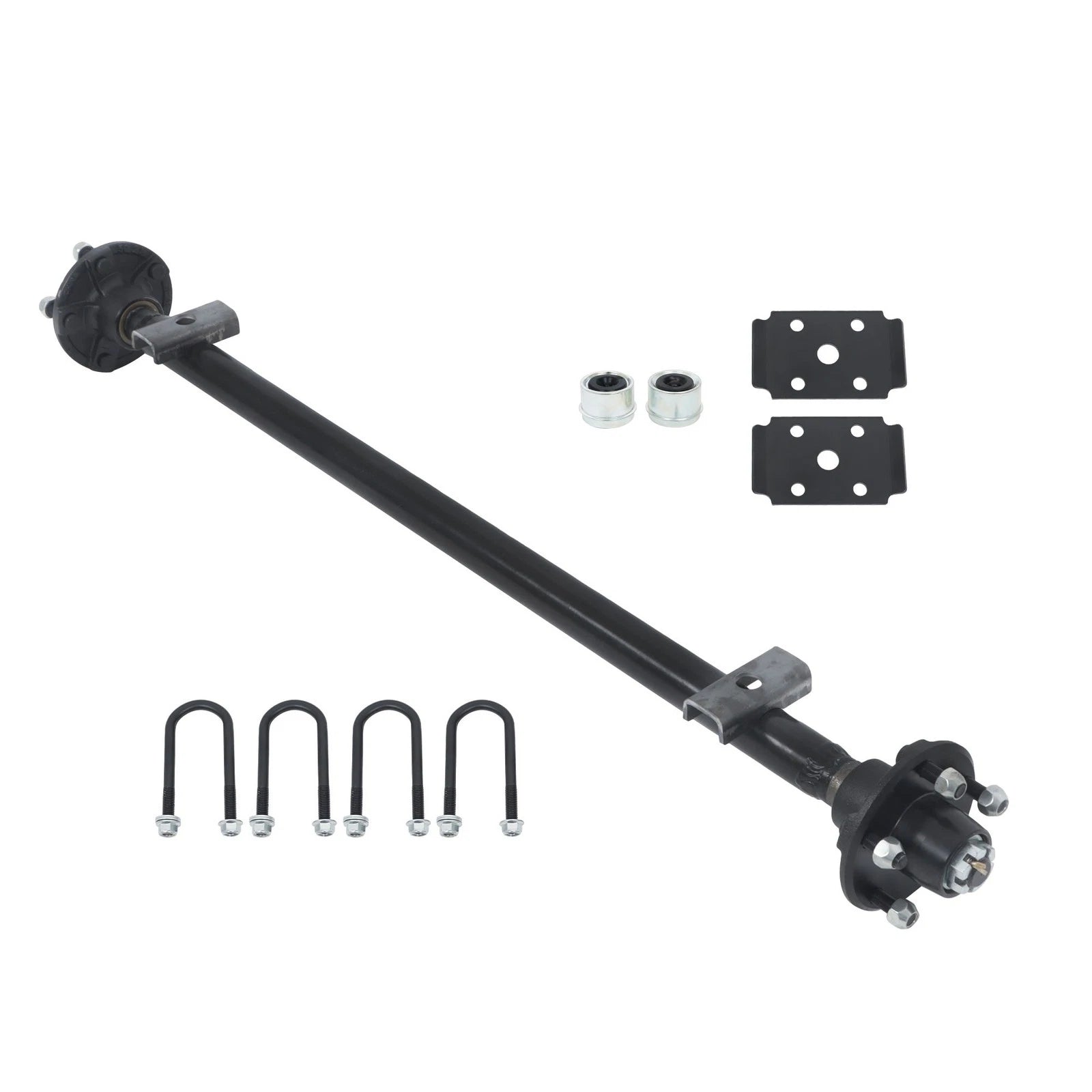 2000lbs Trailer Axle for 5 Lug Trailers (Heavy Duty, 4.5' Hub Face)