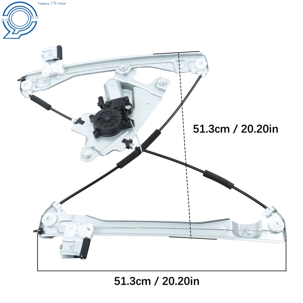 Window Regulator w/ Motor for Chevrolet Equinox GMC Terrain (2012–2017) Front Left