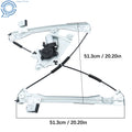 Window Regulator w/ Motor for Chevrolet Equinox GMC Terrain (2012–2017) Front Left