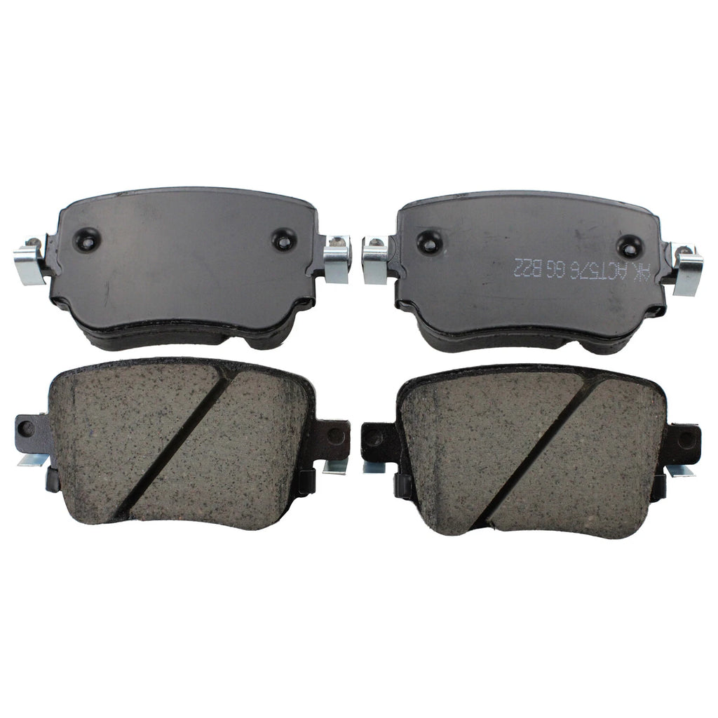 Set of 4 Akebono Euro Rear Ceramic Brake Pads for Audi Q3 Quattro, VW Golf Alltrack, GTI, Passat (2015–2020)