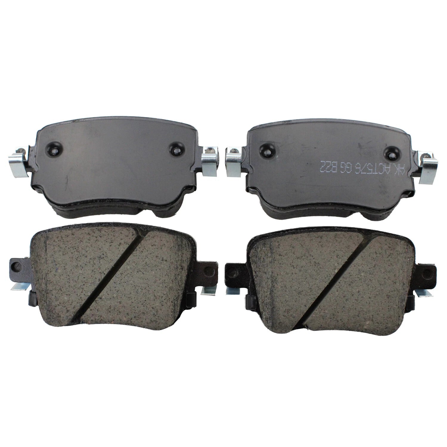 Set of 4 Akebono Euro Rear Ceramic Brake Pads for Audi Q3 Quattro, VW Golf Alltrack, GTI, Passat (2015–2020)