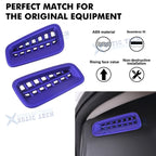 2Pcs Blue Side Air Vent Outlet Overlay Trim for Honda Civic (2022-2025)