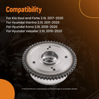 Exhaust Camshaft Gear for Hyundai Elantra (2011–2020) Kia Soul Forte (2010–2020)