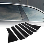 6 x Car Pillar Window Trim Covers for Honda CR-V (2017-2022) Black