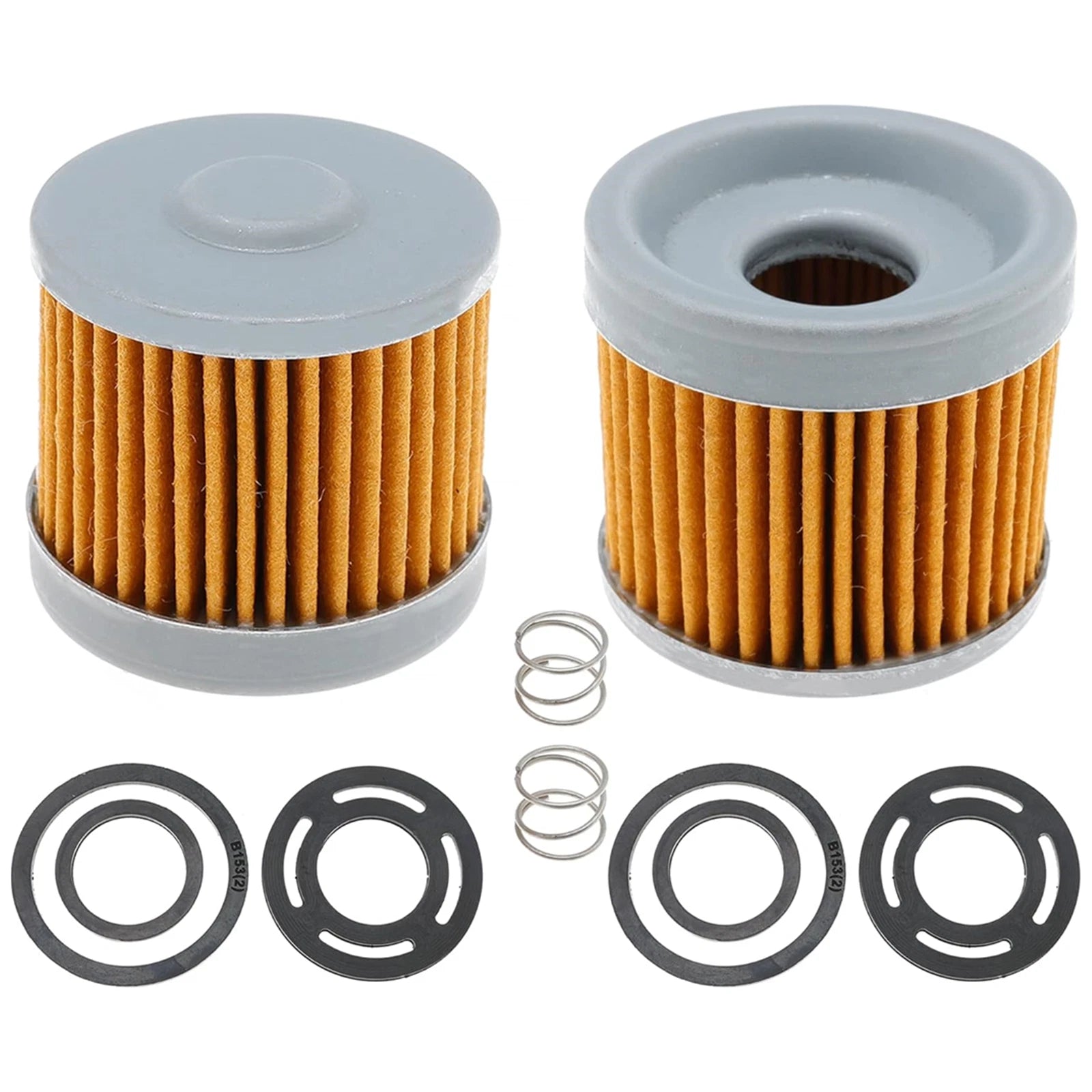 2X Fuel Pump Filter Assembly for Mercruiser 3.0 4 Cyl (35-803897Q1, 35-8M0046752)